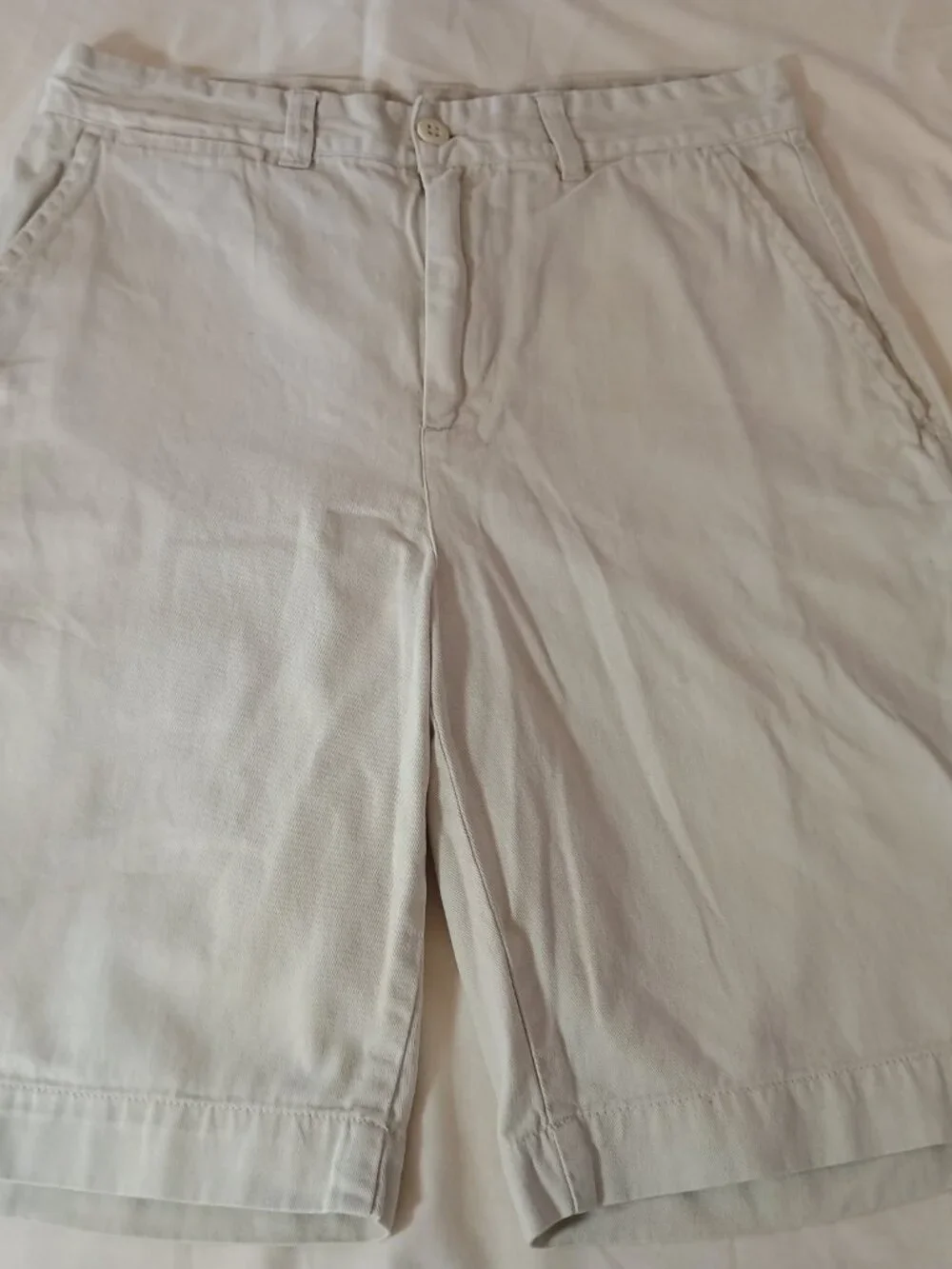 Set of 2 Boy 14 Shorts 4 Pockets 100% Cotton Dark Blue Cargo & Beige Chino Comfy